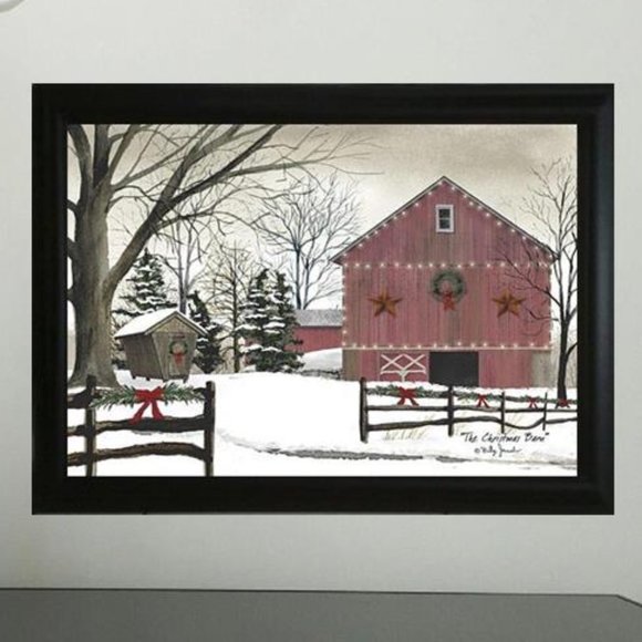 The Christmas Barn - Framed Art By Billy Jacobs